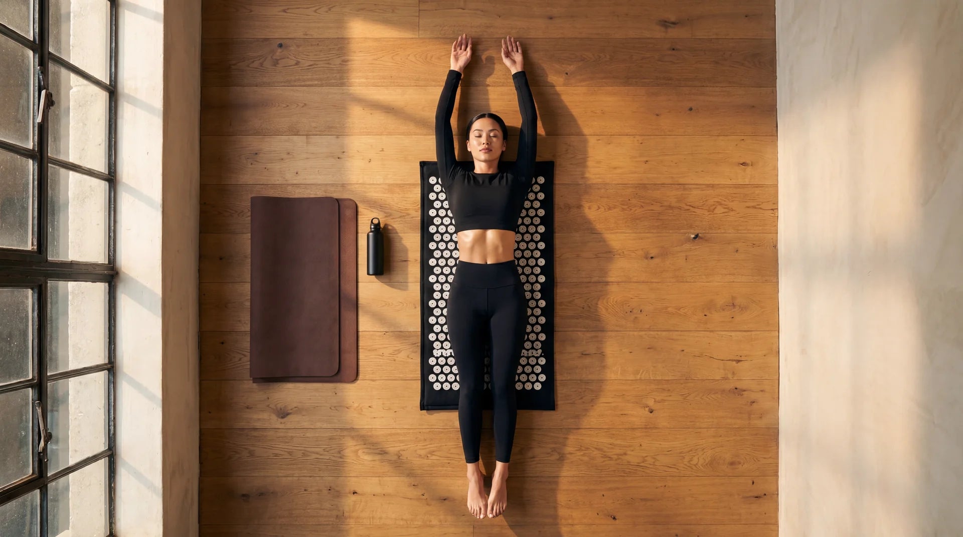 The mat in use